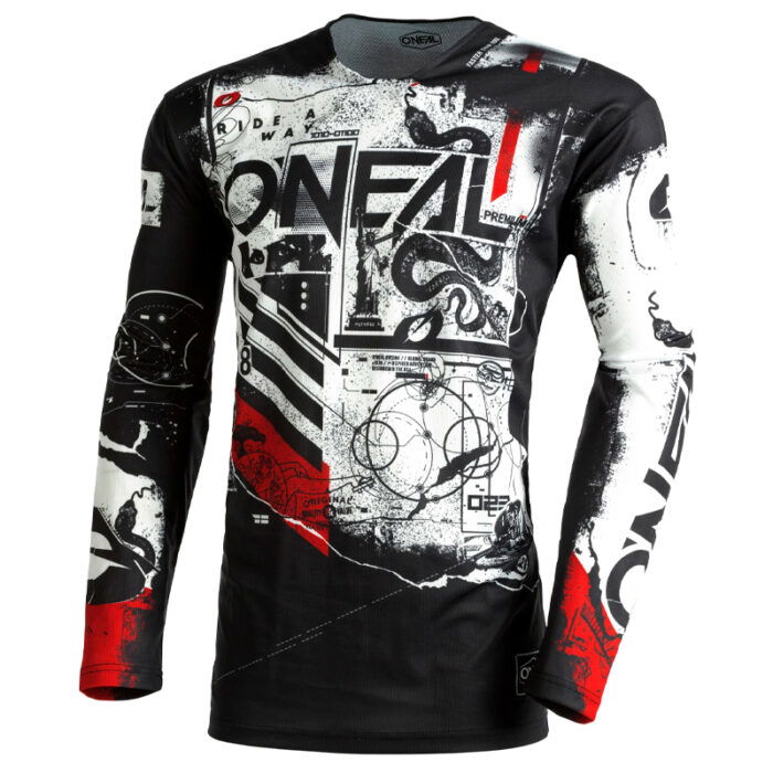 Maillot Mayhem Scarz Negro/Blanco